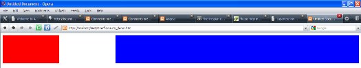 Test page in Opera9 - gap on the left